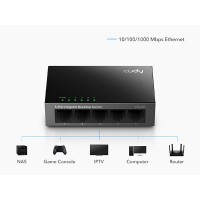 CUDY 5 PORT GIGABIT SWITCH
